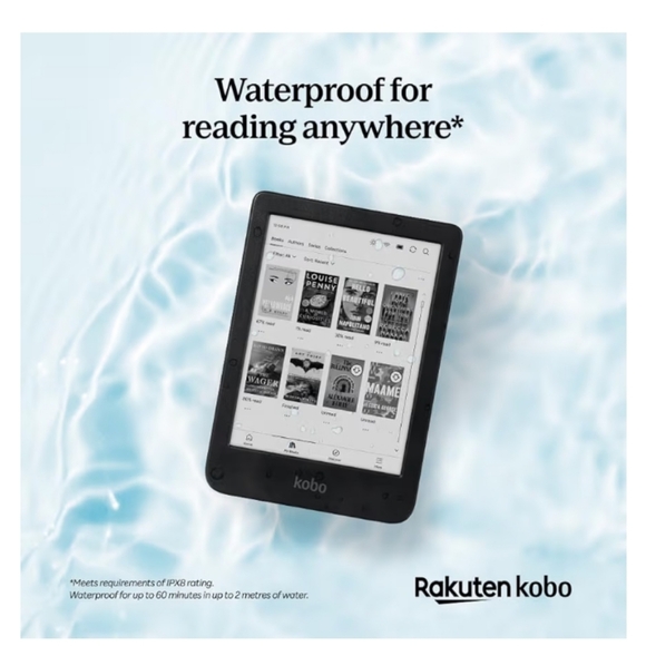 Kobo | Clara Black & White | 300 PPI E-Eeader | 6 Inch | Waterproof | USB-c - Picture 5 of 6